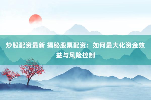 炒股配资最新 揭秘股票配资：如何最大化资金效益与风险控制