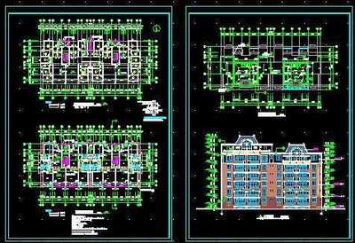 东方塞纳住宅建筑施工图免费下载 - 建筑户型平面图 - 土木工程网